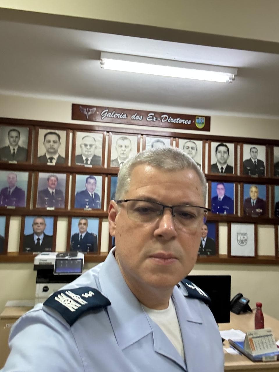 Dr. Ricardo Alencar fardado no Hospital de Aeronáutica dos Afonsos